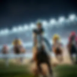 A visual representation of horse racing dynamics