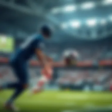 An engaging depiction of sports betting integration with streaming services