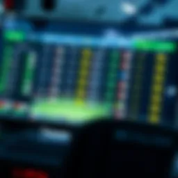 A dynamic sports betting interface displaying various betting options