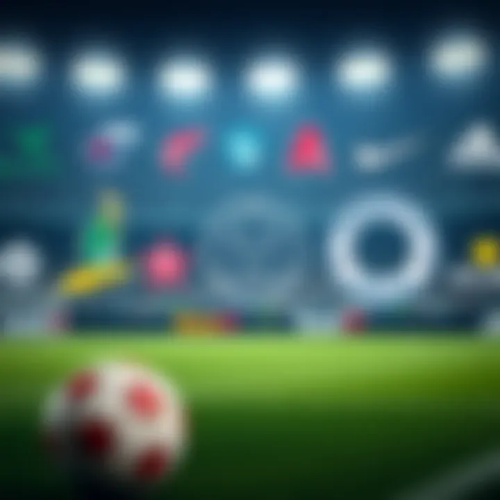 Historical evolution of sports logos showcasing various designs over the decades