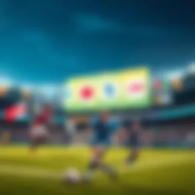 An illustration of various streaming platforms for sports