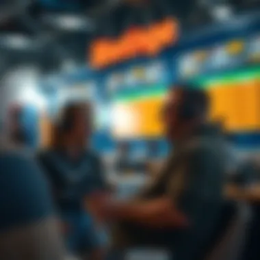 Depiction of an engaging online betting community