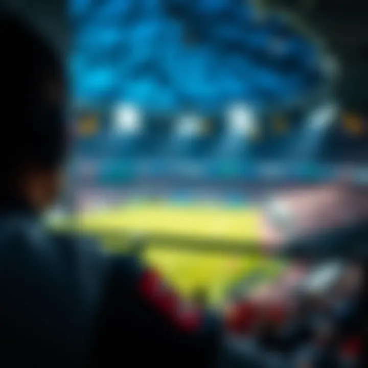 A graphical representation of advanced technology in sports streaming