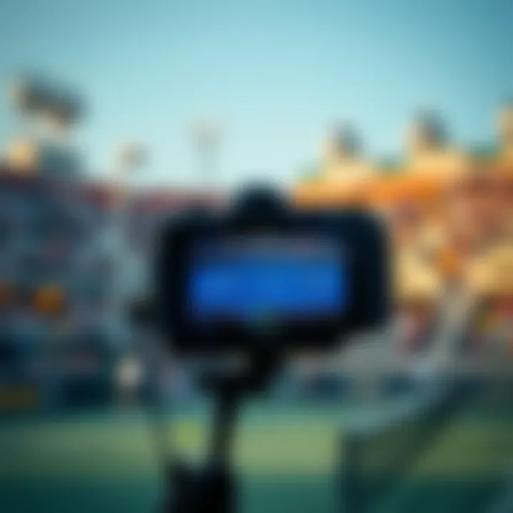 Broadcasting tennis match with advanced technology