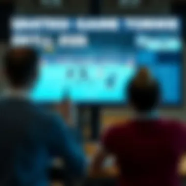 Strategic analysis of volleyball game tactics on a digital screen