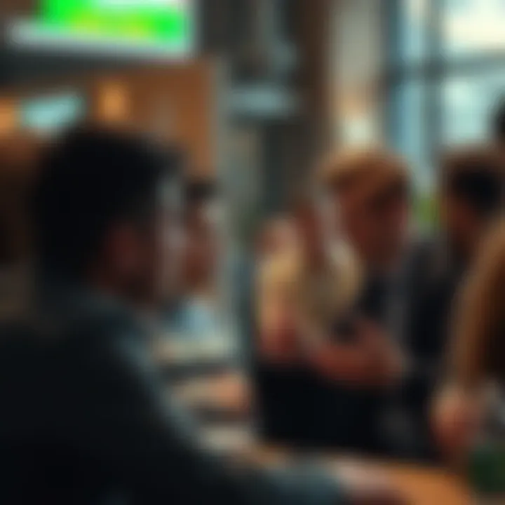 Illustration of a community forum discussion