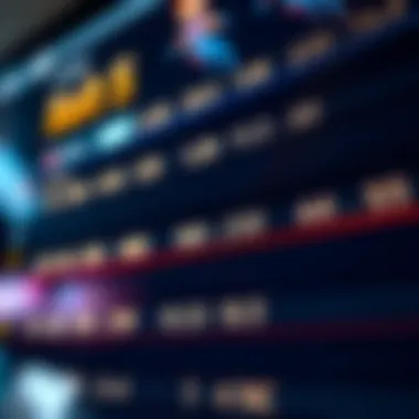 Close-up of betting odds on a digital screen