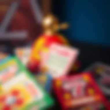 Diverse Types of Scratch Cards A variety of scratch card types ranging from different themes and designs