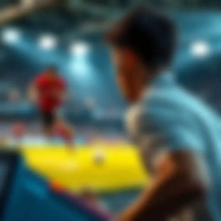 User interface of a football live streaming site