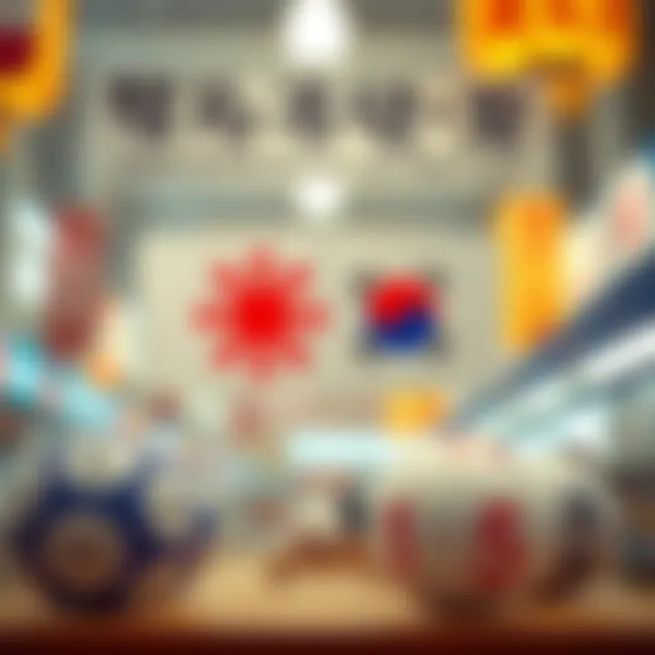 Illustration showing the differences between Japanese and Korean lottery systems