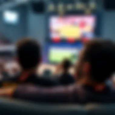 Viewers enjoying live football streaming